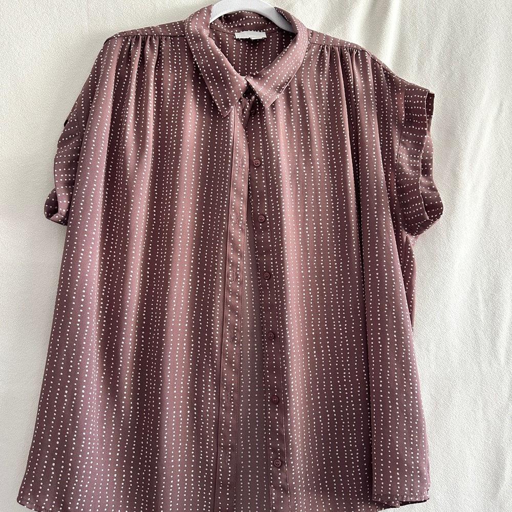 14th & Union Brown Polka Dot Button-Down Shirt